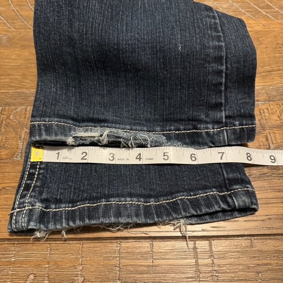 LA IDOL Juniors 9 Vintage Wash Skinny Jeans Embellished Frayed - Picture 5 of 13